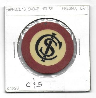 Obsolete Crest & Seal Casino Chip Marked Csi (samuel 