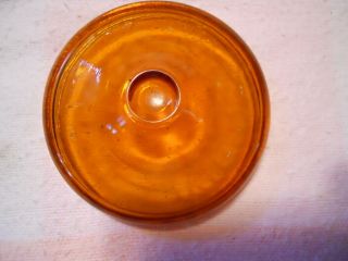 Amber Globe Quart Mason Fruit Canning Jar With Period Wire Bail 7