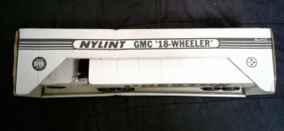 Nylint GMC 18 Wheeler PRESTON The 151 Line Semi Tractor Trailer Truck White Cab 2