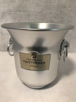 Vintage Taittinger Champagne/ice Bucket Aluminum Made In France Grape Design