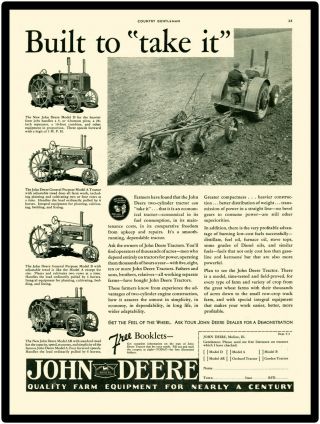 John Deere Tractors Metal Sign: Gp,  Model B,  Model Ar Showing