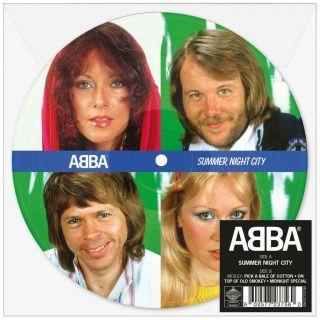 Abba - Summer Night City - 40th Anniv 7 " Picture Disc