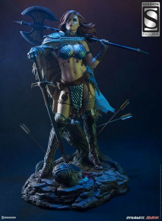 SIDESHOW EXCLUSIVE RED SONJA QUEEN OF THE SCAVENGERS PREMIUM FORMAT STATUE 3