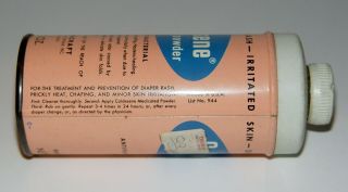 Caldesene Medicated Powder Baby Skin Talcum Antique Advertising Tin Vanity FULL 5
