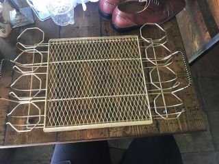 Vintage Mid Century Metal Barware Tray