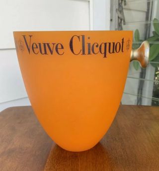 Veuve Clicquot French Champagne Orange Ice Bucket / Cooler
