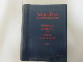 Wurlitzer Distributors Master Service Manuals 1955 To 1959