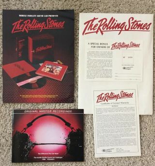 The Rolling Stones Master Recordings MFSL Vinyl LP Record Box Set 8