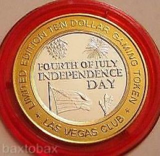Las Vegas Club Silver Strike Ltd.  500 Red Cap Fourth Of July Independence Day