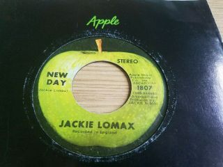 The Beatles Jackie Lomax Apple 45 Record Day / Thumbin A Ride,  1969 Scarce