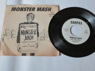 Bobby Pickett - Monster Mash Promo Picture Sleeve 7 " Nm - Teen Novelty Rare
