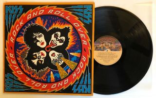 Kiss - Rock And Roll Over - 1976 Blue Teardrop Cover Vg,  Ultrasonic