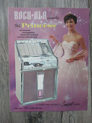 Princess Rock - Ola Jukebox Machine Flyer Brochure