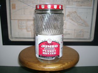 1 Lb.  Size Jumbo Peanut Butter Jar Or Bottle With Label And Lid