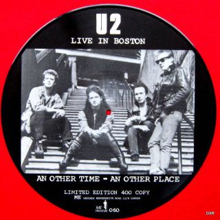 U2 Rare Picture Disc Record 12 " Ep Live In Boston