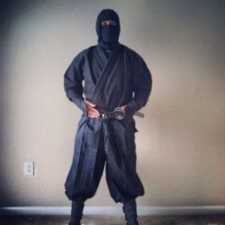 Ninpo Mart Shinobi Shozoku Ninja Uniform 16pcs Black Ninjutsu Martial Arts