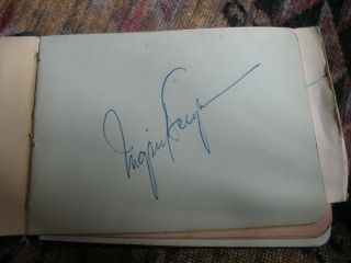 1950 ' s AUTOGRAPH BOOK SIGNED INGRID BERGMAN CARY GRANT BOGARDE McGOOHAN NIVEN, 2
