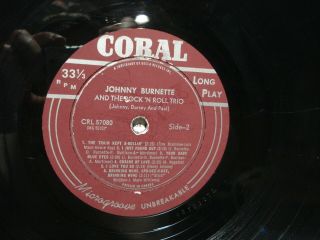 JOHNNY BURNETTE AND THE ROCK ' N ROLL TRIO LP 1956 CANADIAN PRESSING 6