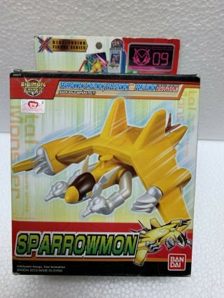 Bandai Digimon Digital Monster Xros Wars Fusion 09 Sparrowmon Action Figure