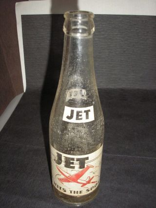 Vintage Jet Soft Drink (soda) Bottle,  Byrne Beverage,  Inc. ,  Waco,  Texas