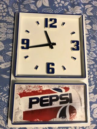 Vintage Pepsi Cola Advertising Wall Clock