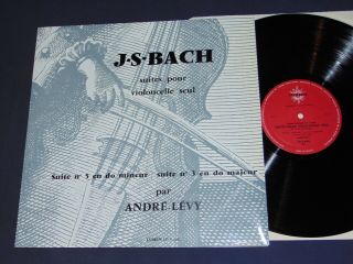 Js Bach The Suites Cello Solo 5 & 3 Andre Levy Lumen Ld 3.  448 - Lp