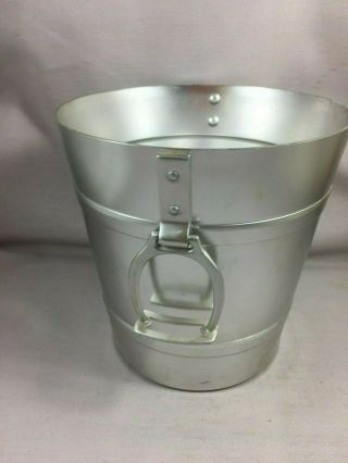 Vintage French Champagne Wine ice bucket aluminium cooler Perrier Jouet Mellerio 2