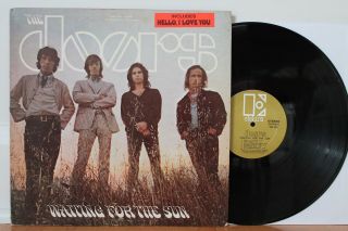 The Doors Waiting For The Sun Lp (elektra Eks - 74024,  Orig 1968) Vg,  Hype Sticker