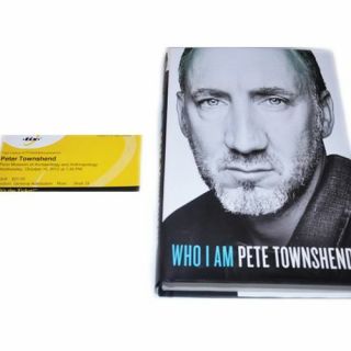 The Who Signed Book Pete Townshend Autographed Book " Who I Am: A Memoir " Proof