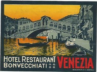 Hotel Bonvecchiatti Luggage Deco Label (venezia)