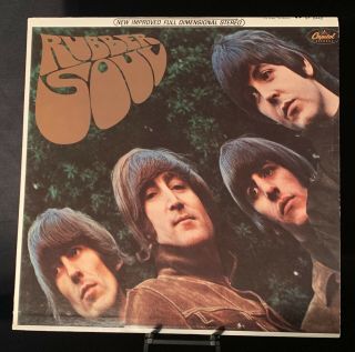 The Beatles Rubber Soul Lp Vinyl Record St - 2442 Capitol Green Apple Ex