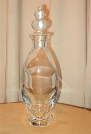 Vintage Glass Decanter Art Deco Imperial Candlewick Crystal Orrefors 13 " Bottle