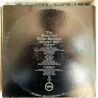 The Essential Billie Holiday 1961 Vinyl Verve Records 1st Press Jazz 5