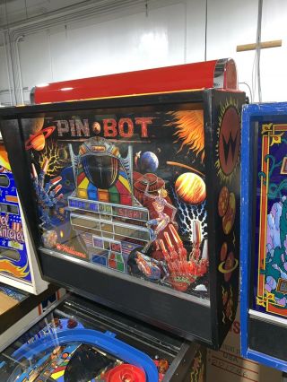 Pinbot Pinball Machine Williams Coin Op Arcade LEDS 1986 12