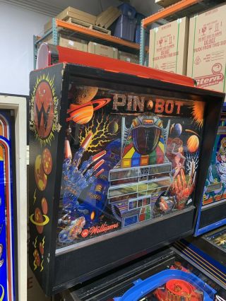 Pinbot Pinball Machine Williams Coin Op Arcade LEDS 1986 2