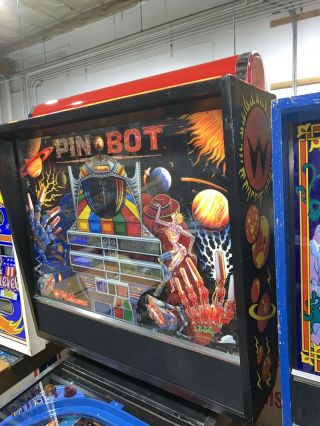 Pinbot Pinball Machine Williams Coin Op Arcade LEDS 1986 3