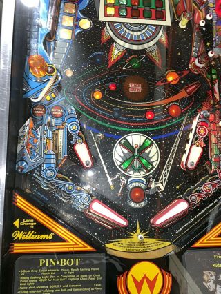 Pinbot Pinball Machine Williams Coin Op Arcade LEDS 1986 9