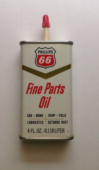 Vintage Can Phillips 66 Fine Parts Oil Handy Oiler