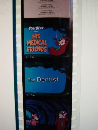 Hanna - Barbera Filmstrip Set - Yogi Bear Film Dentist Doctor Medical Education