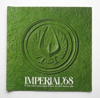 1968 Chrysler Brochure Imperial Vintage