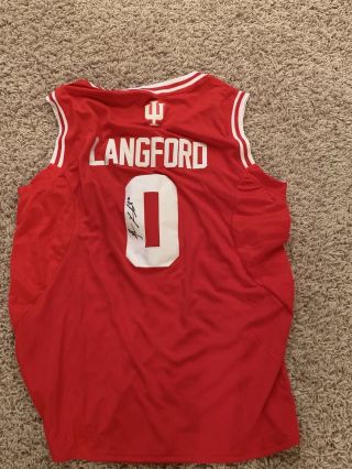 Romeo Langford Signed Indiana Hoosiers Jersey Stitched Custom Made Xl Iu