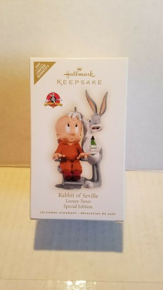 Halmark Keepsake Ornament 2009 Rabbit Of Seville Looney Tunes Special Edition