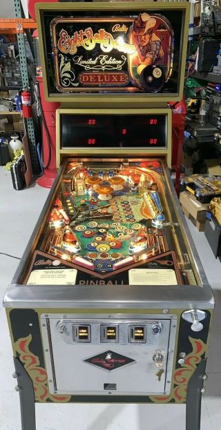 Eight Ball Deluxe By Bally Limited Edition Pinball Machine 1982