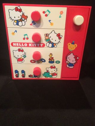 Vintage 1976 Sanrio Hello Kitty - Jewelry Trinket Box / Chest
