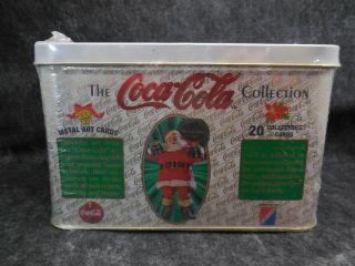 1994 Coca - Cola Metal Art Collectors Cards Marketed By Collect - A - Card