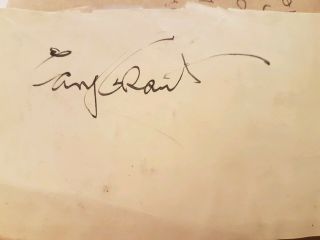 Cary Grant Autograph