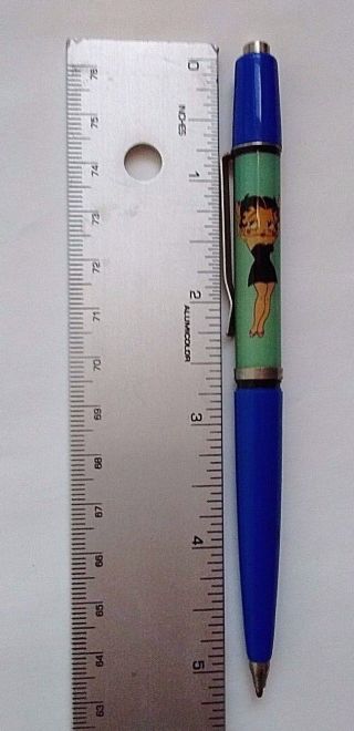 Vintage Betty Boop Floaty Rolling Ball Point Pen,  Drops Her Dress (tip & Strip)