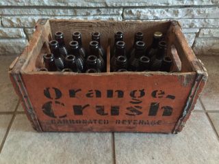 Orange Crush Soda Wooden Crate With 24 1940 