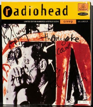 Signed & Numbered Radiohead " Creep Us Live Ep "