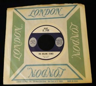 The Rolling Stones London 9725 " Hearts Of Stone And What A Shame " Vg Plus